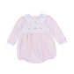 Magnolia Baby Mia's Classics Smocked Long Sleeve Bubble - Pink