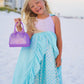 Carrying Kind Rhinestone Cate Purple Sparkle Purse
