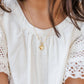 Girls 14K Gold-Plated Puff Heart Charm Necklace