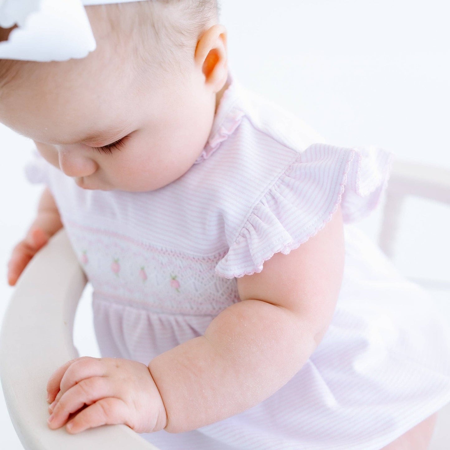 Magnolia Baby Julia Smocked Bubble - Pink
