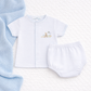 Magnolia Baby Bunny's Basket Diaper Cover Set - Light Blue