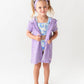 Rufflebutts Girls Lavender Terry Full-Zip Cover Up