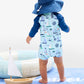 Rufflebutts RuggedButts Baby Boys Blue Sweet Sails Long Sleeve One Piece Rash Guard Swimsuit