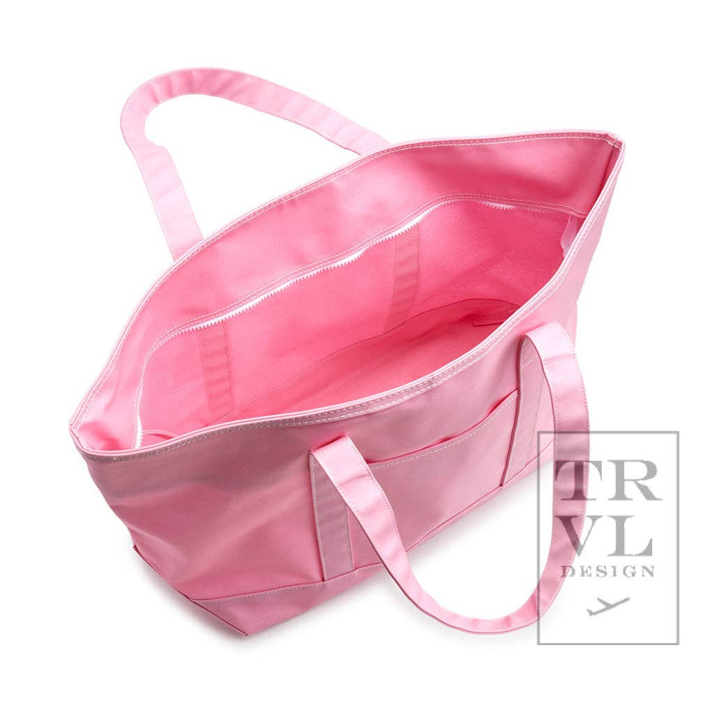 TRVL Design Maxi Tote - Coated Canvas Large Blue Bell