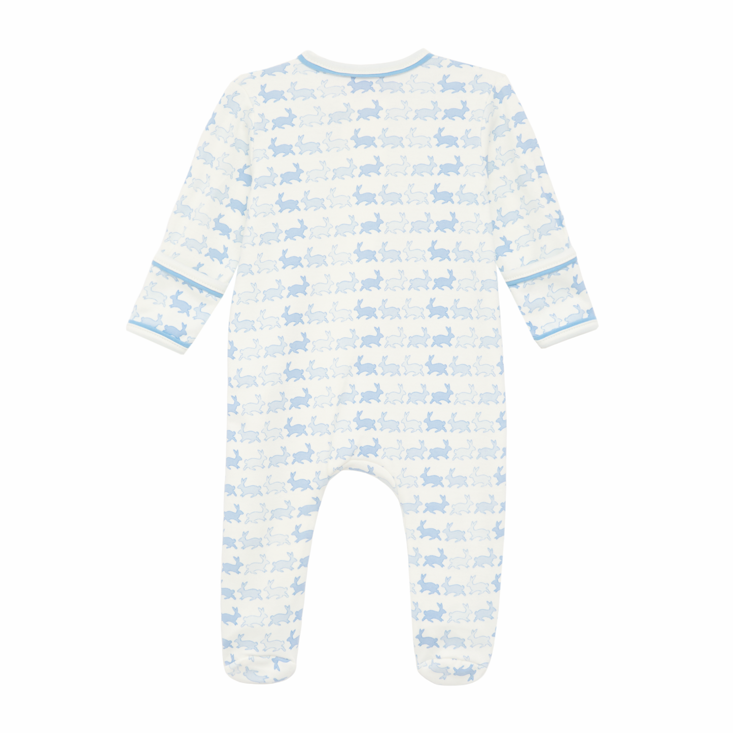 Magnolia Baby Bunny Hop Zip Footie - Sky