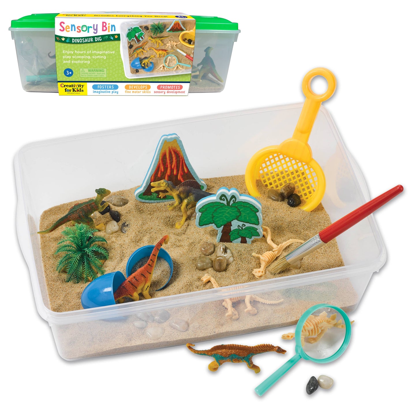Faber-Castell Sensory Bin Dinosaur Dig Activity Bin for Kids