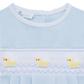 Magnolia Baby Little Ducklings Classics Smocked Bubble - Light Blue