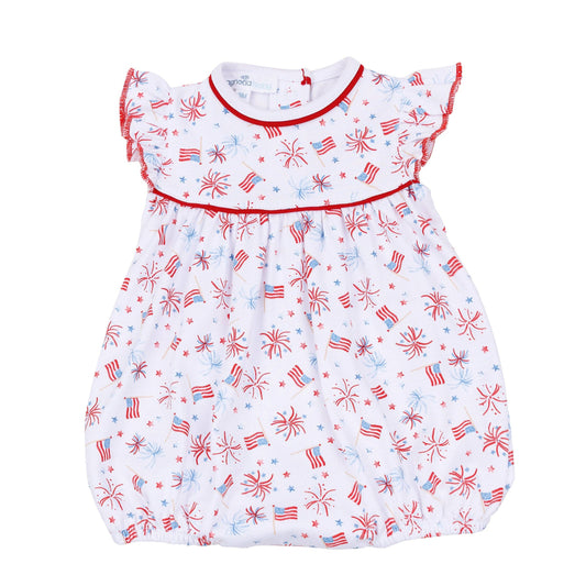 Magnolia Baby A Sparkly Fourth Print Flutters Bubble