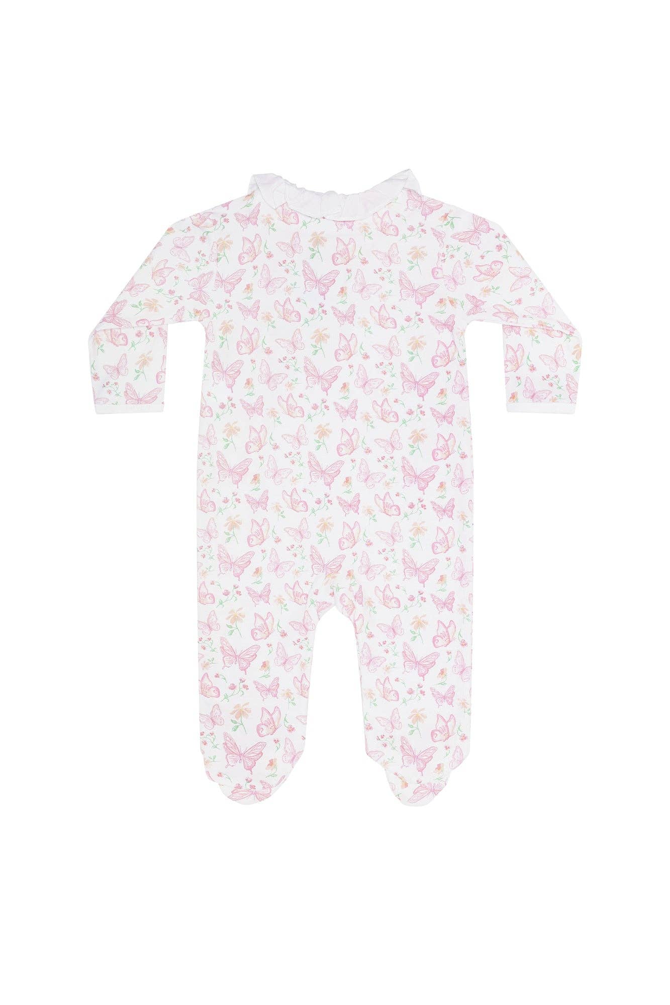 Nellapima Butterflies Print Crossover Footie