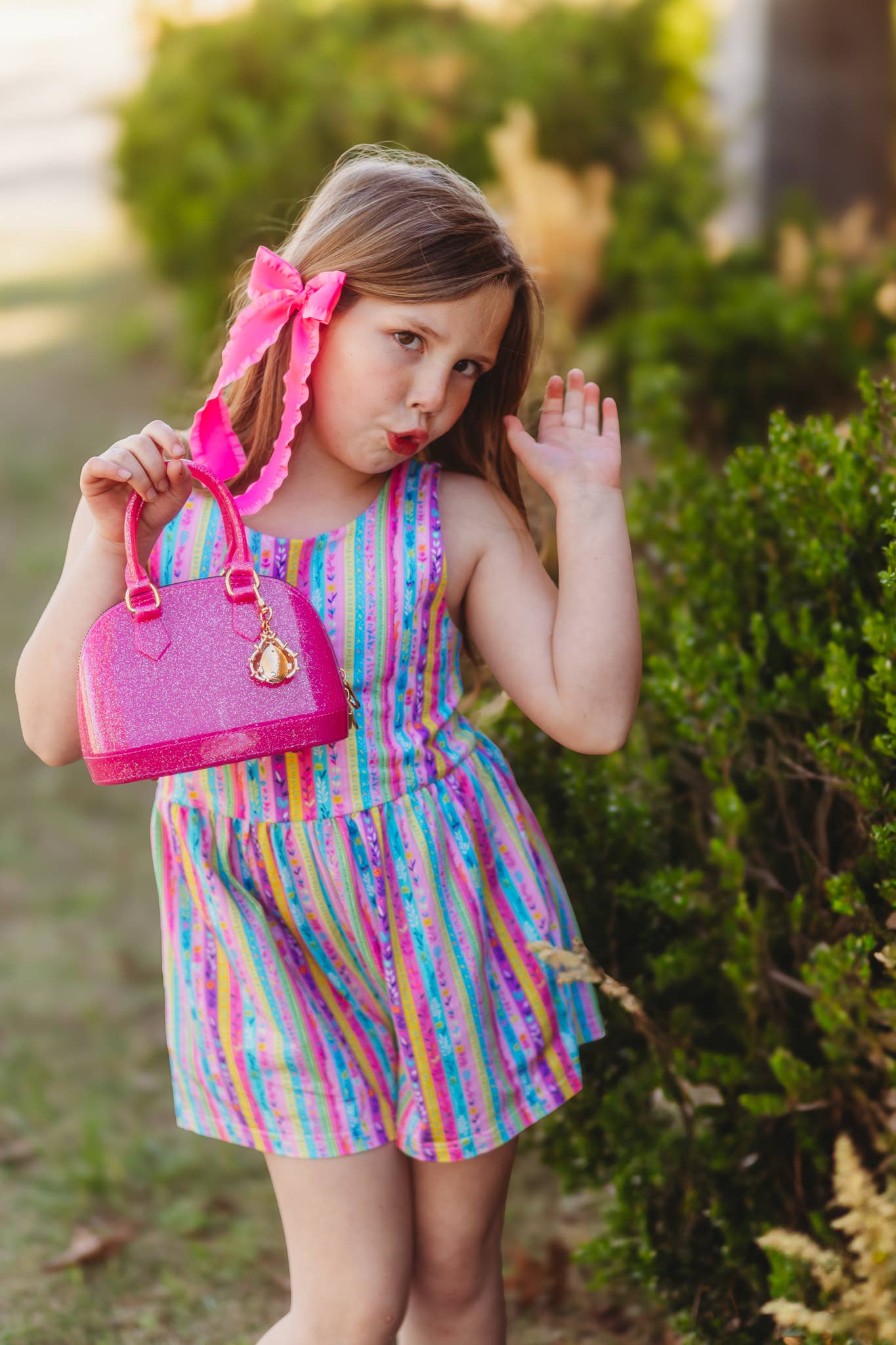 Carrying Kind Cate in Hot Pink Sparkle: Charming Addition