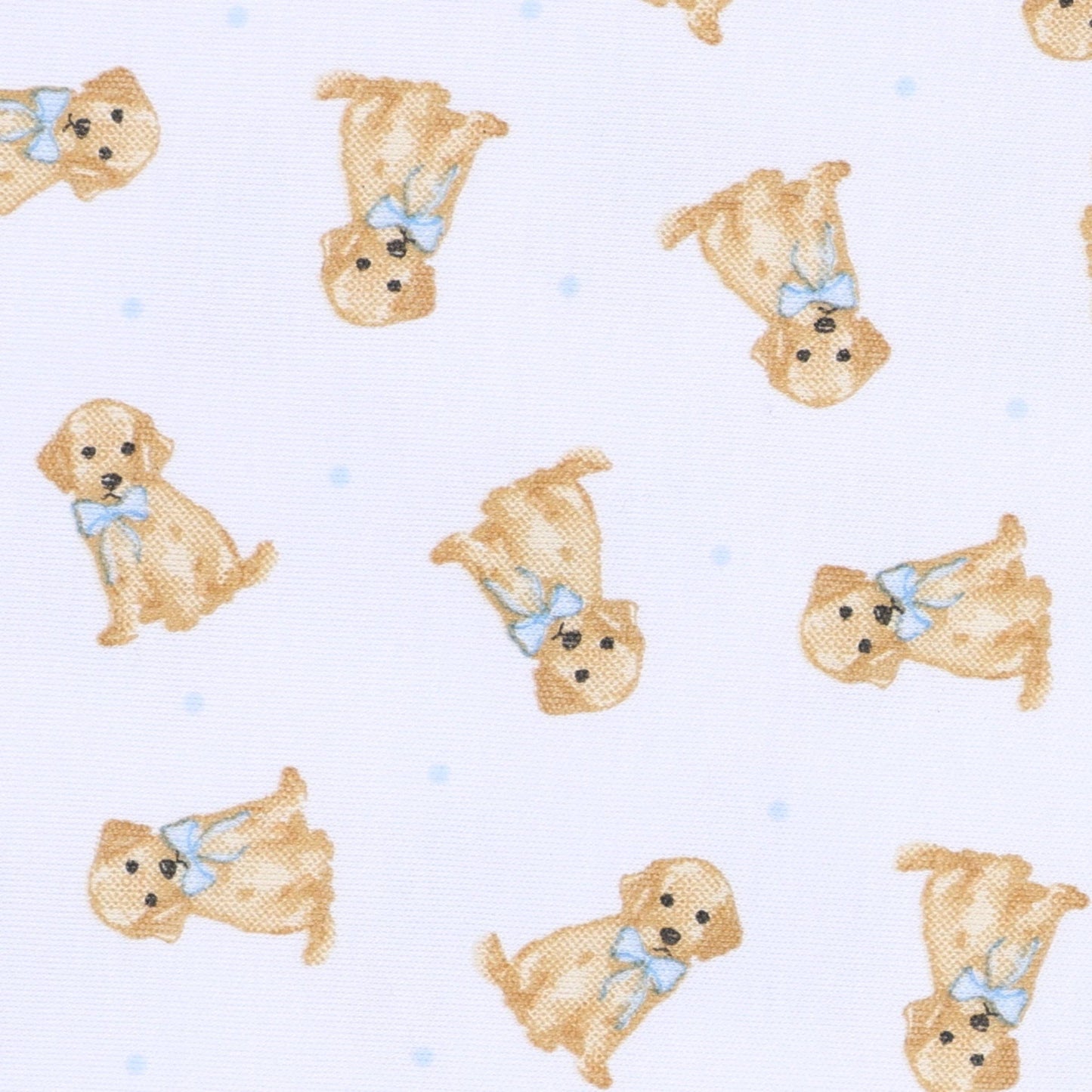 Magnolia Baby Sweet Golden Print Zip Footie - Light Blue