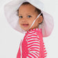 Rufflebutts Kids White Sun Protective Hat