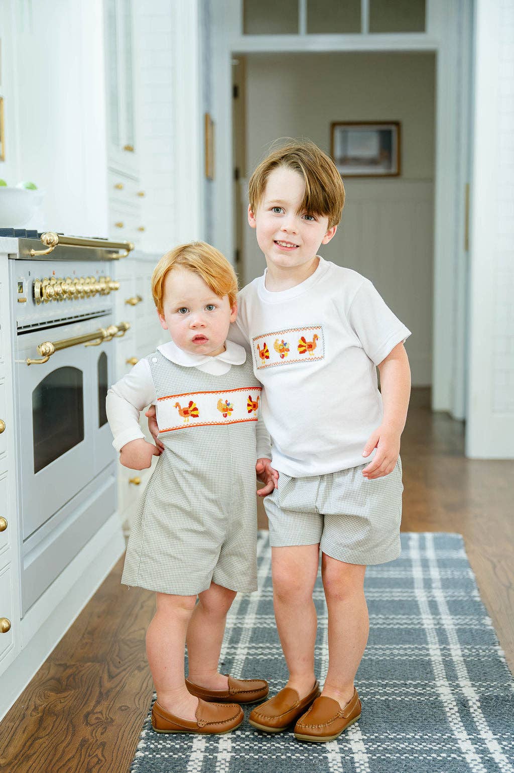 Ruth and Ralph Thanksgiving Smocked Beau T-Shirt/Shorts Set