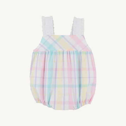 Beaufort Bonnet Babs Bubble--Brunch Plate Plaid/Worth Ave White