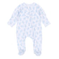 Magnolia Baby Baby Boo Print Zip Footie--Light Blue