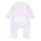 Magnolia Baby Baby Boo Print Zip Footie--Pink