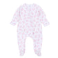 Magnolia Baby Baby Boo Print Zip Footie--Pink