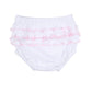 Magnolia Baby Baby Joy Ruffle Diaper Cover Set with Pink Crochet Trim