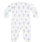 Nellapima Blue Balloons Print Crossover Footie