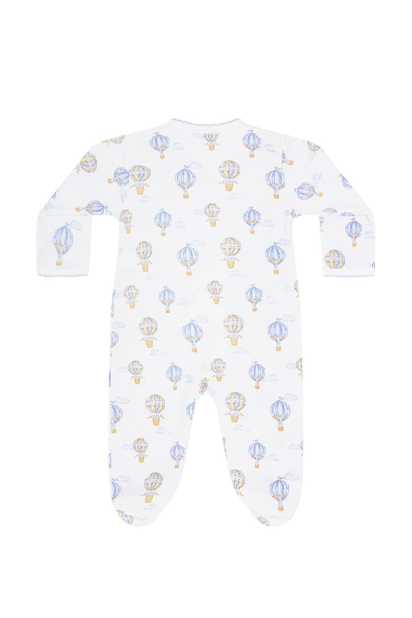 Nellapima Blue Balloons Print Crossover Footie