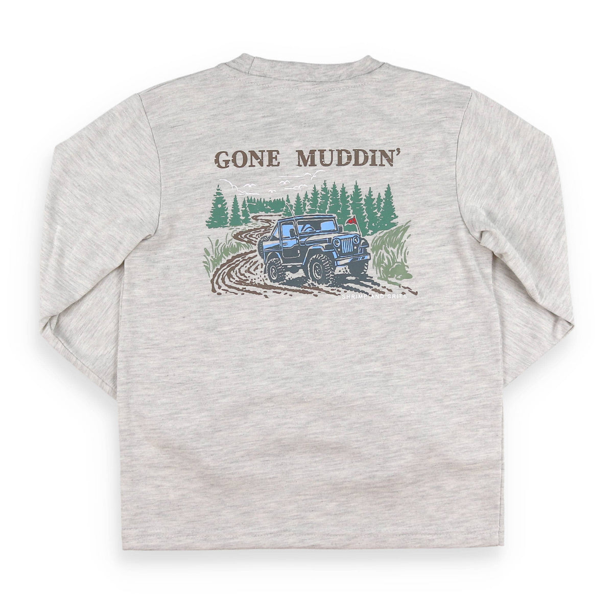Shrimp and Grits Kids Gone Muddin Graphic Tee