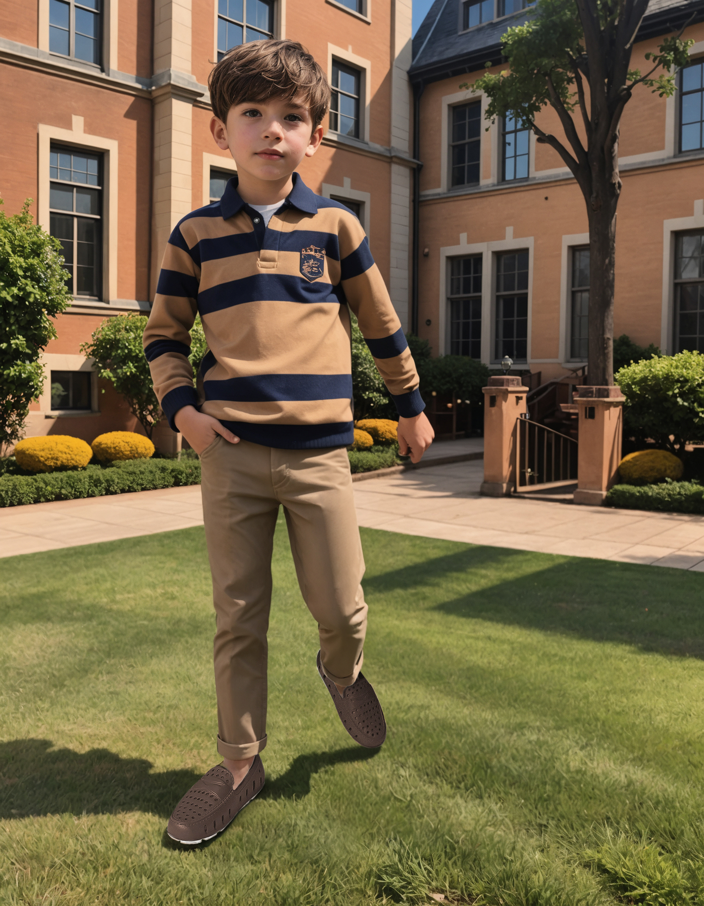 FLOAFERS KIDS PRODIGY DRIVER DRIFTWOOD BROWN/COCONUT