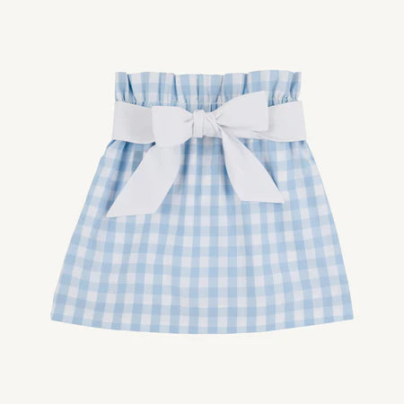 Beaufort Bonnet Beasley Bow Skirt--Barrington Blue Check/Worth Ave White