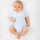 Magnolia Baby Benjamin Smocked Short Sleeve Bubble--Blue