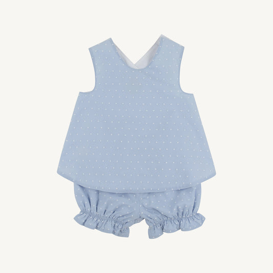 Beaufort Bonnet Bettye Bloomer Set--Sarasota Sky Dallas Dot