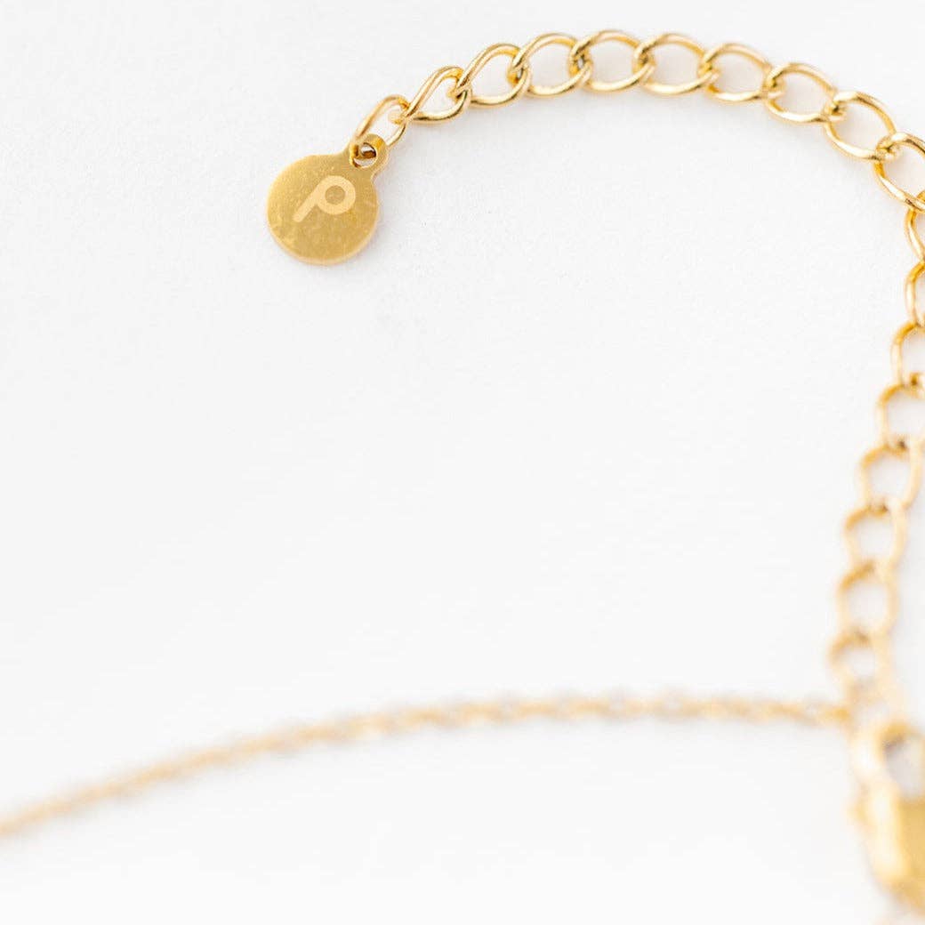 Pip Pop Post Diamond Pendant Necklace Earring - Hypoallergenic, Girl Gift