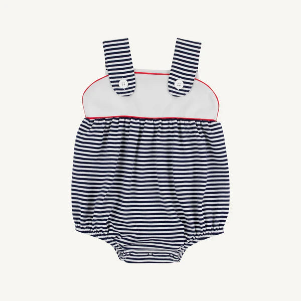 Beaufort Bonnet Bingham Bubble--Nantucket Navy Stripe/Richmond Red/Worth Ave White