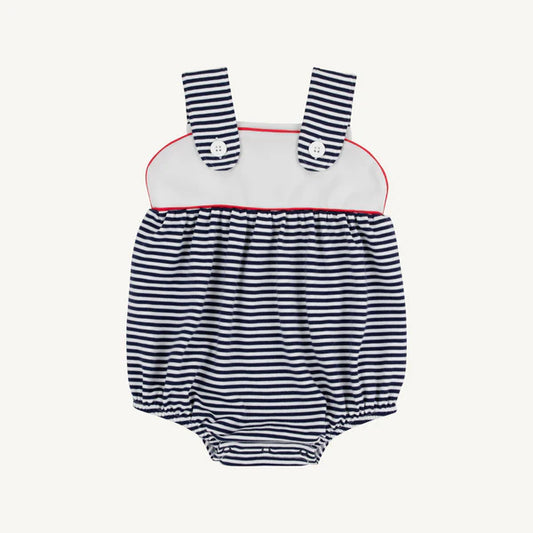 Beaufort Bonnet Bingham Bubble--Nantucket Navy Stripe/Richmond Red/Worth Ave White