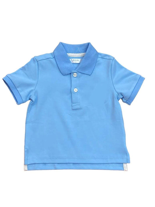 Lulu Bebe Blake Blue Short Sleeve Polo