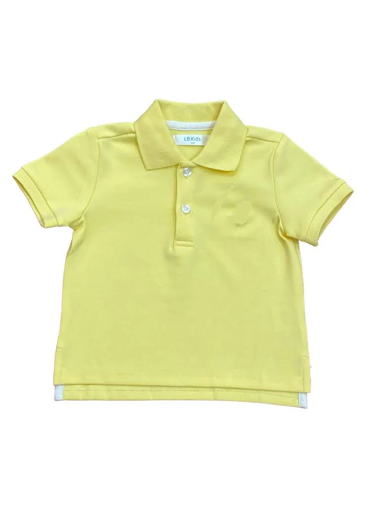Lulu Bebe Blake Yellow Short Sleeve Polo