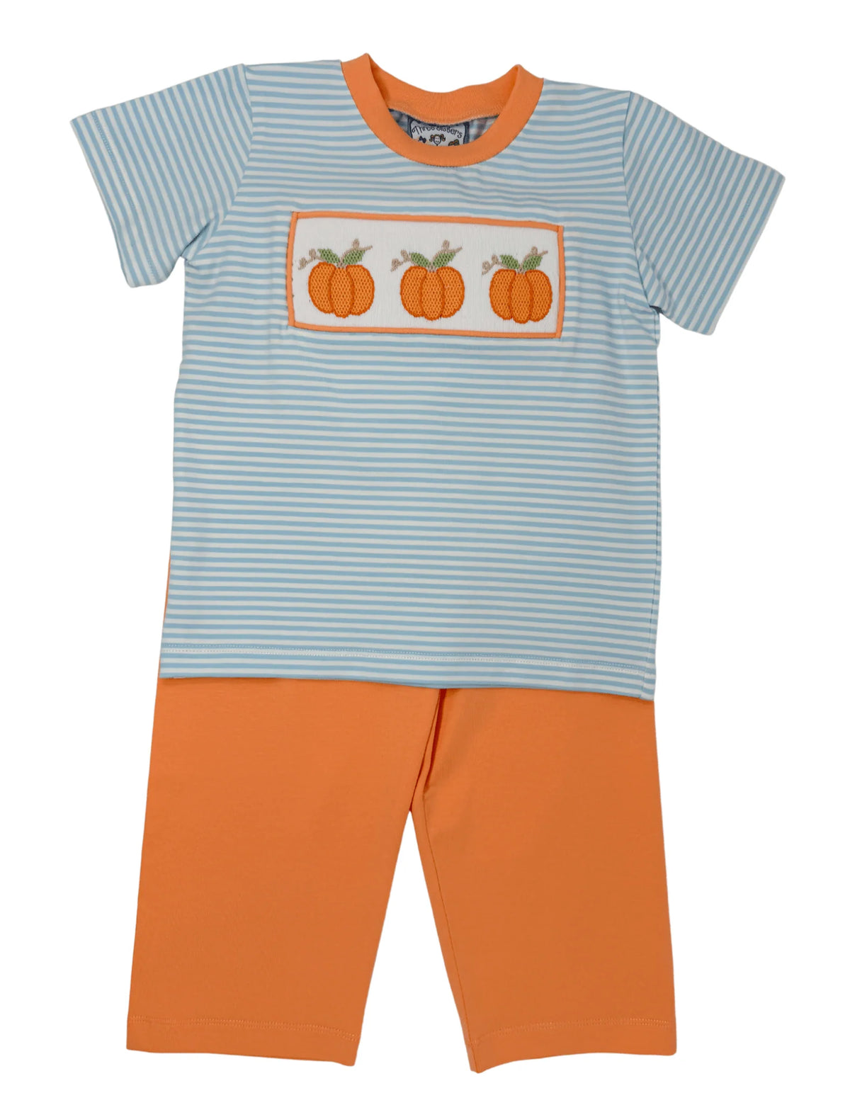 Three Sisters Autumn Harvest Smocked Boys Pant Set