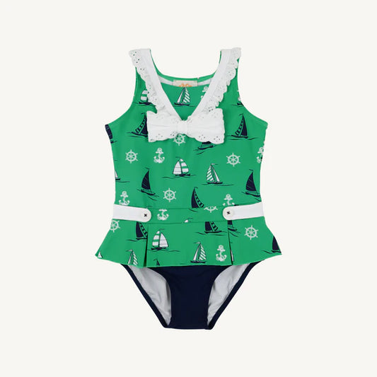 Beaufort Bonnet Bridgehampton Bathing Suit--Yacht to Join Us--Kiawah Kelly Green