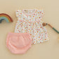 Magnolia Baby Bugs and Blossoms Ruffle Diaper Cover Set