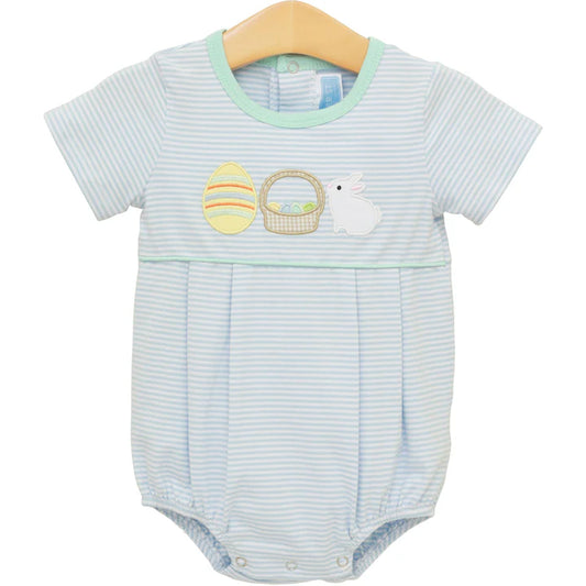 Trotter Street Bunnies & Baskets Bubble- Blue