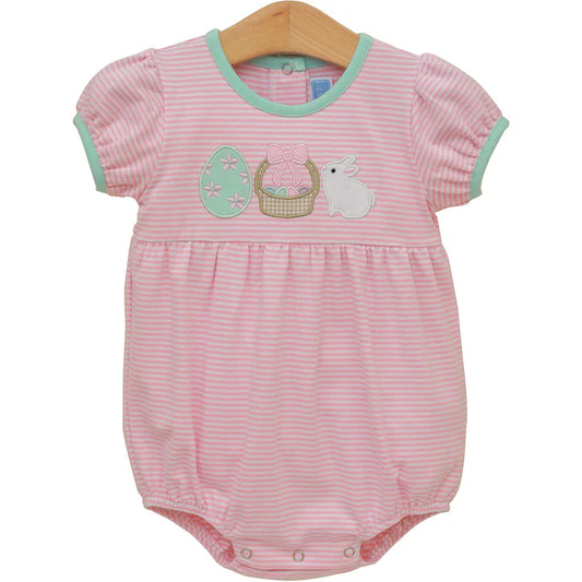 Trotter Street Bunnies & Baskets Bubble- Pink