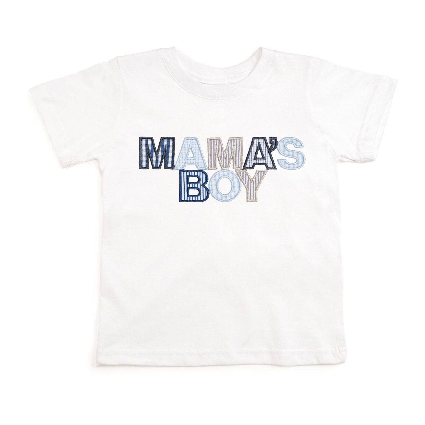 Sweet Wink Mama's Boy Patchwork Short Sleeve T-Shirt - Mother's Day