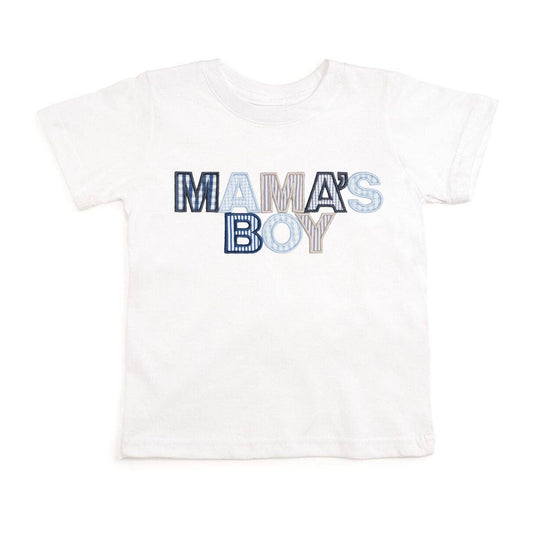 Sweet Wink Mama's Boy Patchwork Short Sleeve T-Shirt - Mother's Day