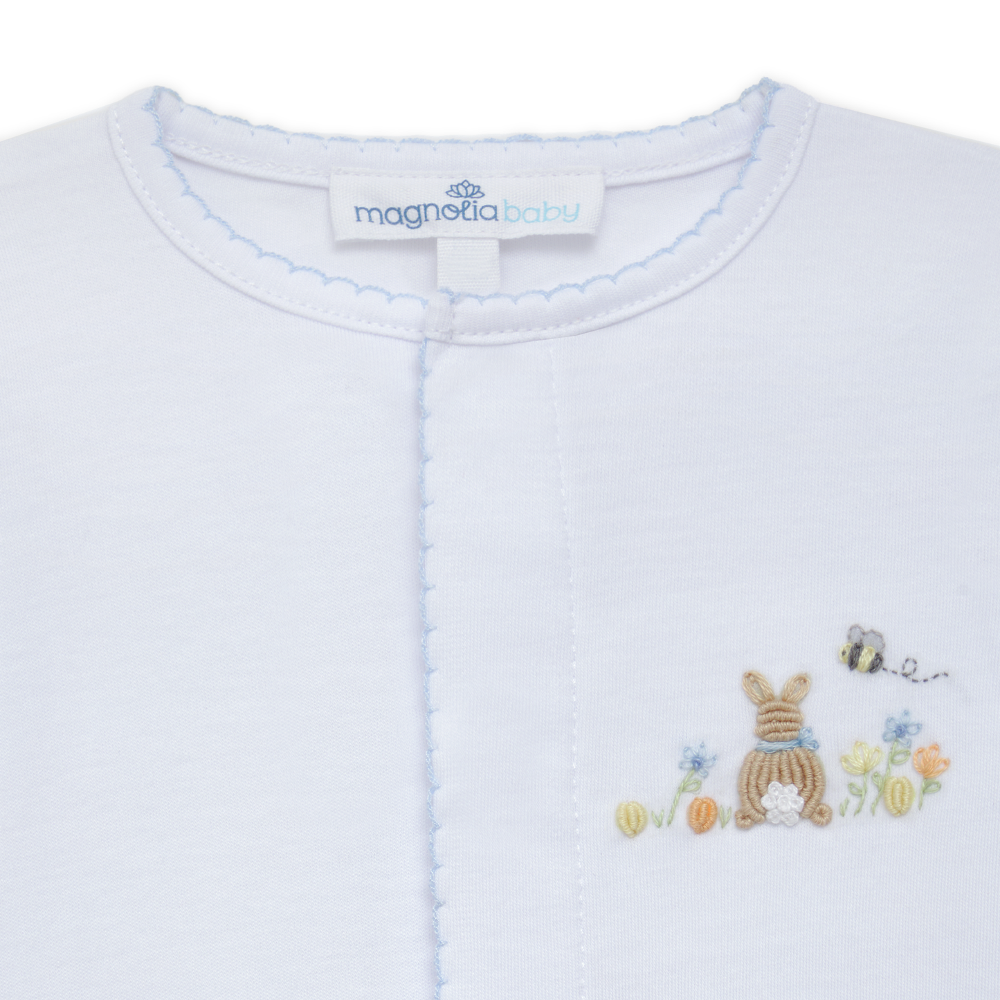 Magnolia Baby Bunny's Basket Footie - Light Blue