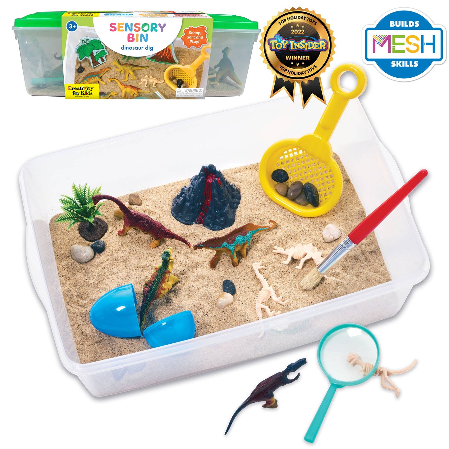 Faber-Castell Sensory Bin Dinosaur Dig Activity Bin for Kids