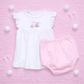 Magnolia Baby Little Golfer Ruffle Diaper Cover Set - Pink