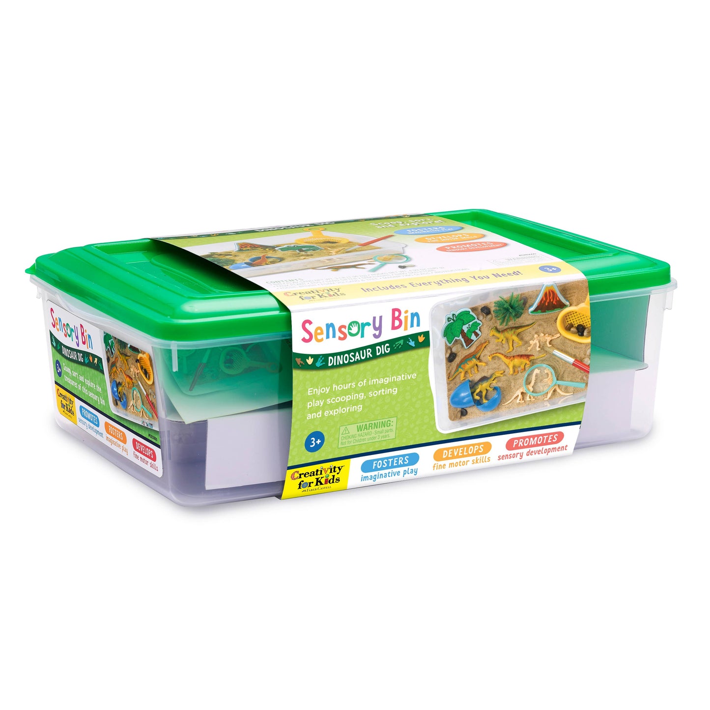 Faber-Castell Sensory Bin Dinosaur Dig Activity Bin for Kids