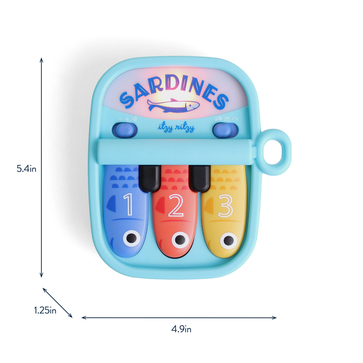 Itzy Ritzy Bitzy Tunes™ Sardines - Light-up Interactive Piano Toy