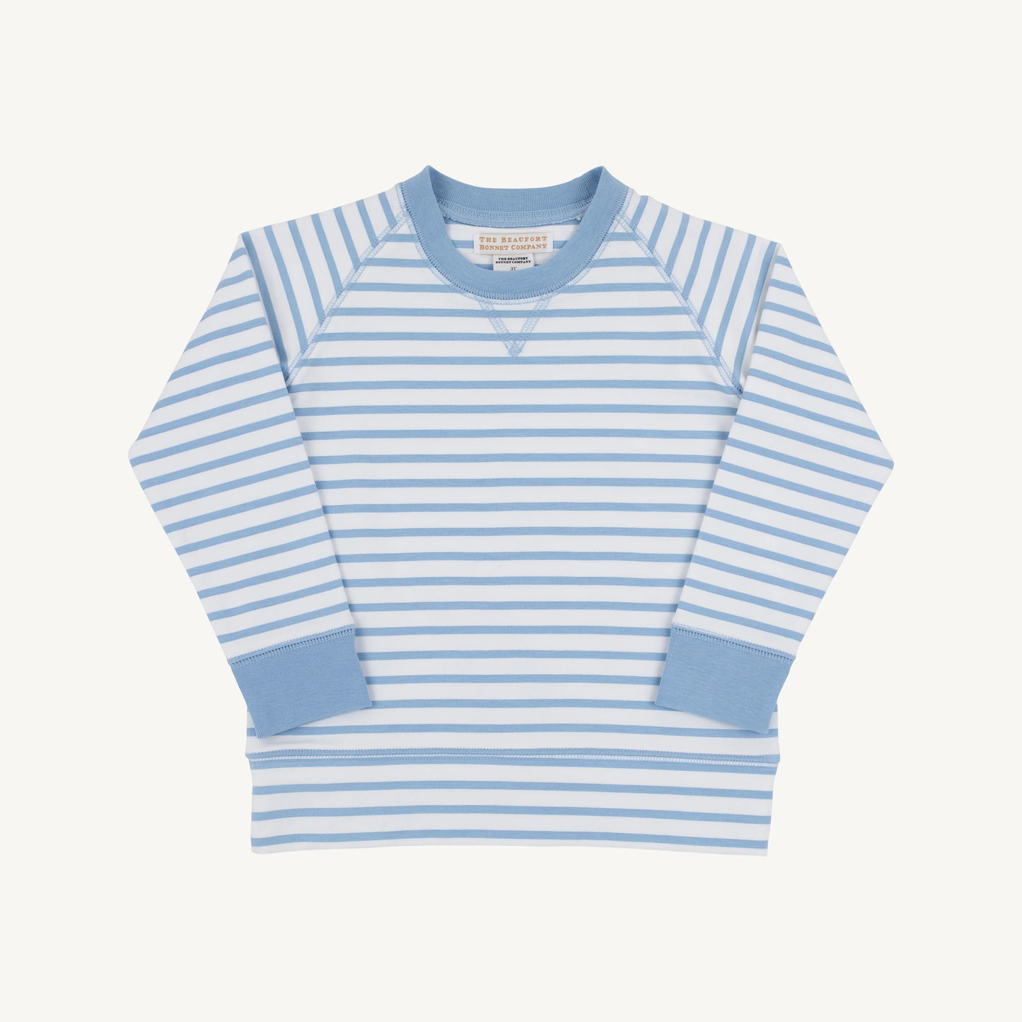 Beaufort Bonnet Cassidy Comfy Crewneck Boys Sarasota Sky Stripe/Sarasota Sky