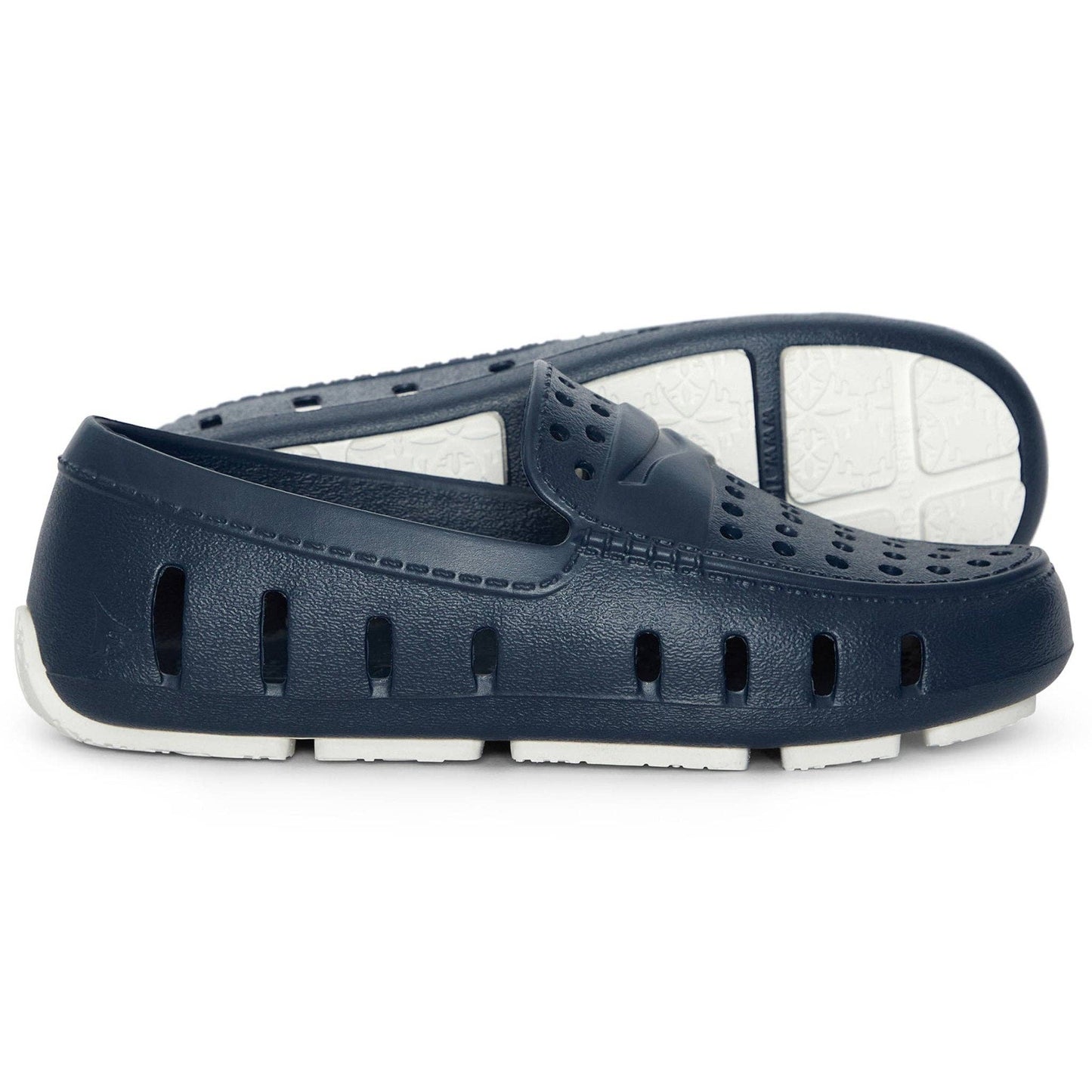 FLOAFERS PRODIGY DRIVER NAVY PEONY/BRIGHT WHITE - KIDS