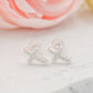 Sterling Silver Baptism Cross CZ Earrings Baby Baptism Gift