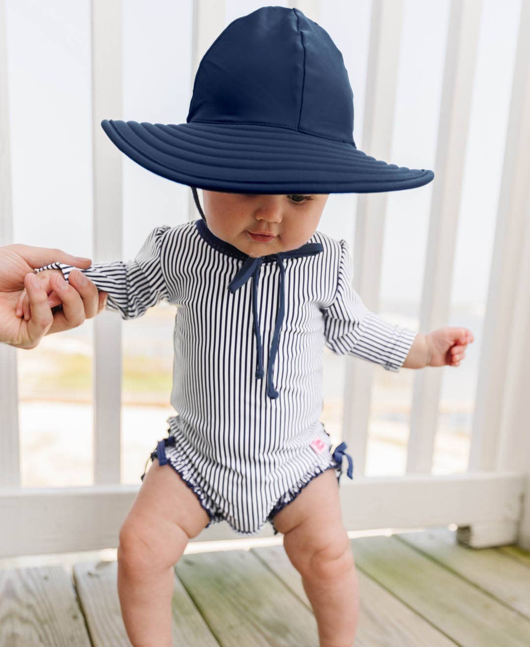 Rufflebutts Navy Swim Hat